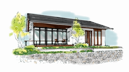 住宅イメージの絵